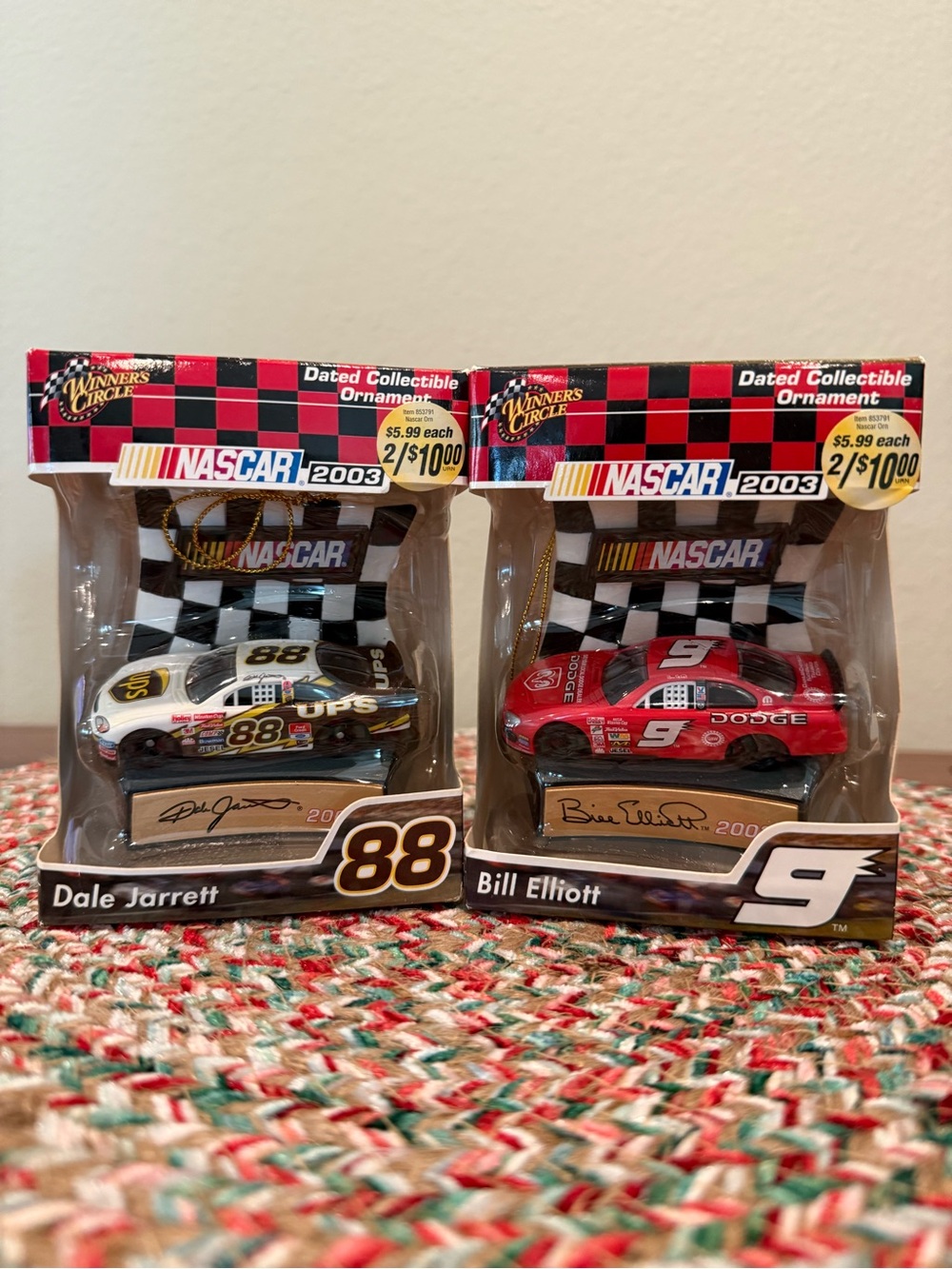 Collectible ornaments dated 2003